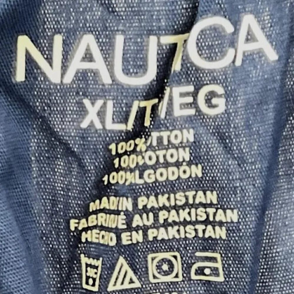 Nautica Men's Classic Cotton Woven Boxer Shorts Blue Size XL